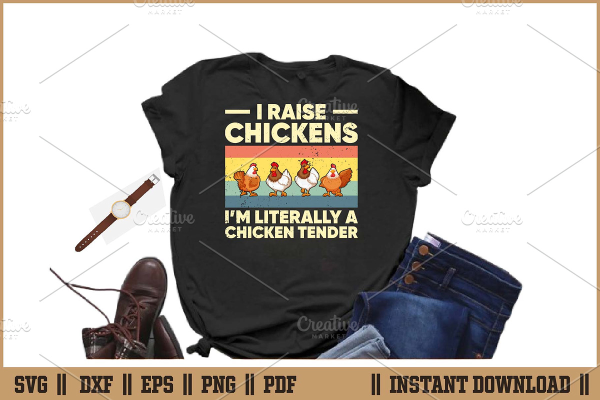 I Raise Chicken I'm Literally SVG, an Illustration by Handy Arts Studio (Photo 2 of 3)