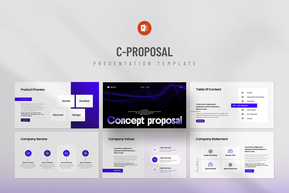 Concept Proposal Presentation, a Presentation Template by KreateTribe (Photo 4 of 6)