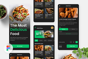 Gida – Food Delivery App, an UI Kit Template by Panen Creative
