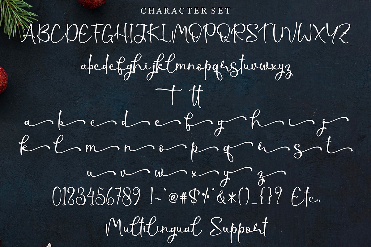 Christmas Shine - Handwritten Font, a Script Font by Letterafa Studio (Photo 9 of 10)