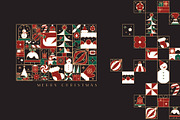 Mosaic Christmas Icon Collection, a Seasonal Illustration by Anna (Thumbnail 2 of 12)