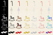 Procreate Stamps, Christmas Brush, a Shape Add-On by Ducatum (Thumbnail 3 of 8)