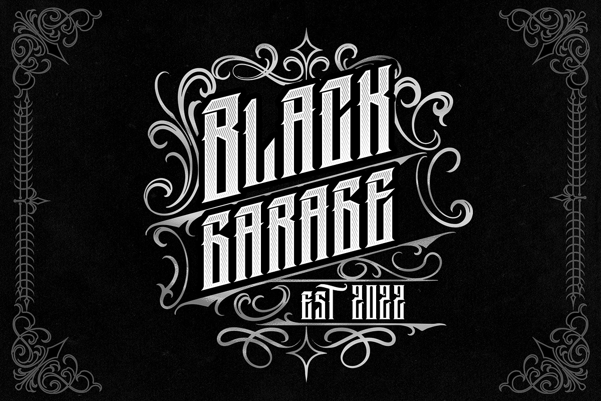 MONTORS MODERN BLACKLETTER, a Blackletter Font by dansdesign (Photo 3 of 7)