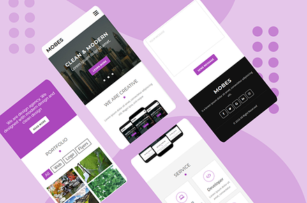 Mobes - Multipurpose Mobile Template, a HTML Template by Ngetemplates