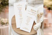 Elegant Wedding Program Canva bd005, a Card Template by TyphoonStudio (Thumbnail 3 of 10)