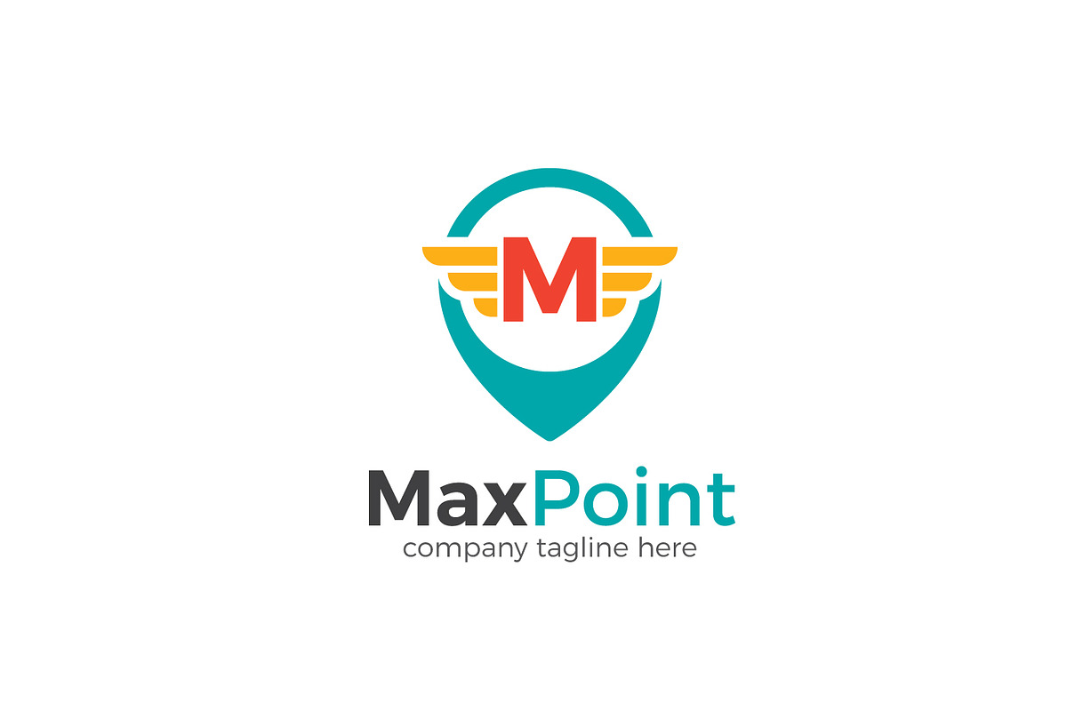 Max Point Letter M Logo, a Branding & Logo Template by XpertgraphicD