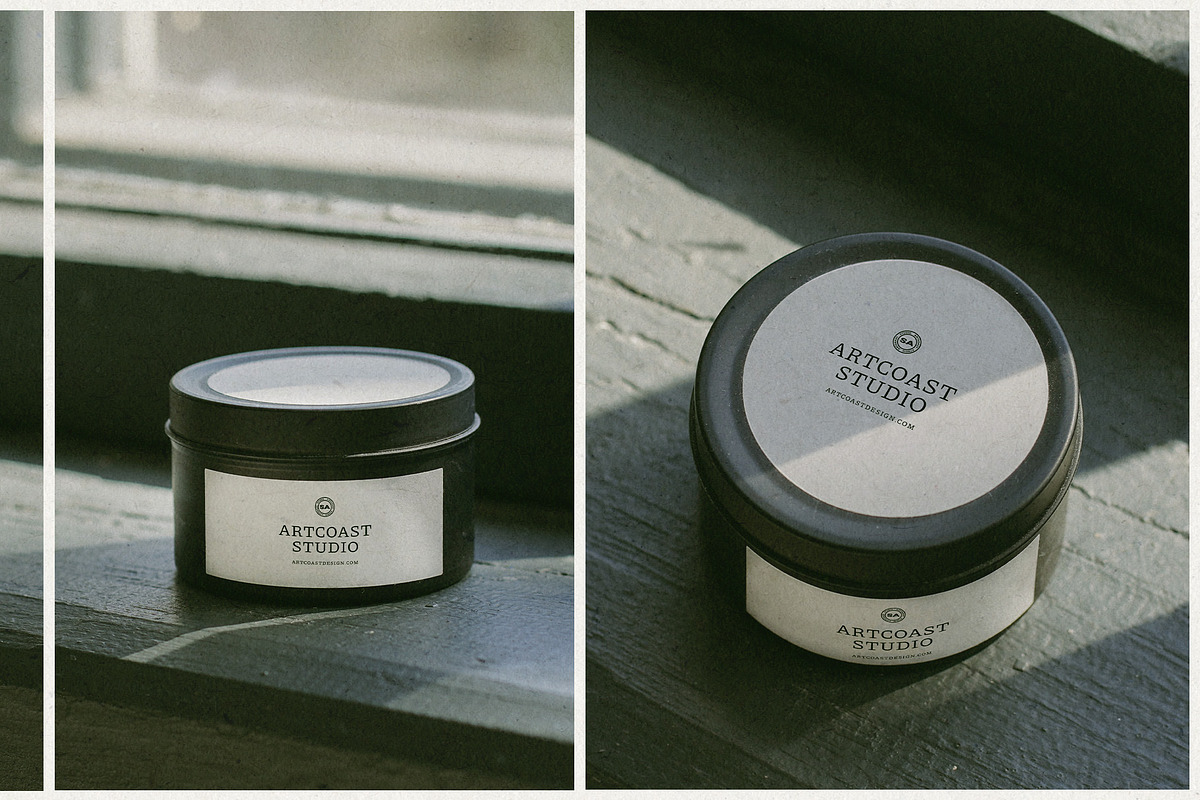 Black Candle Label Mockup, a Packaging Mockup by Artcoast Studio (Photo 7 of 10)