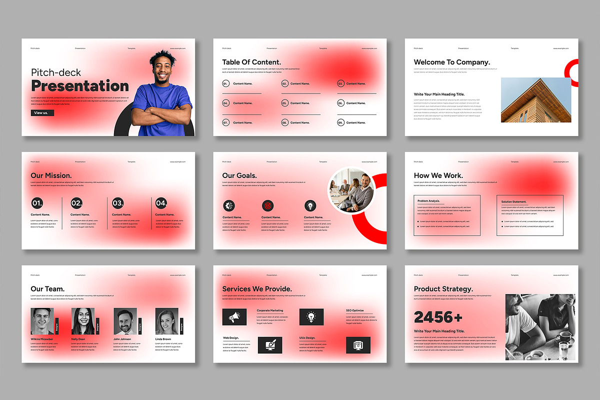 Pitch Deck Presentation Template, a Presentation Template by Mighty-Slide (Photo 2 of 4)