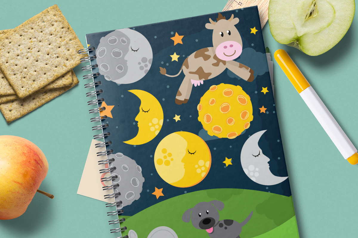 Hey Diddle Diddle Clipart & Vectors, a Decorative Illustration by ...