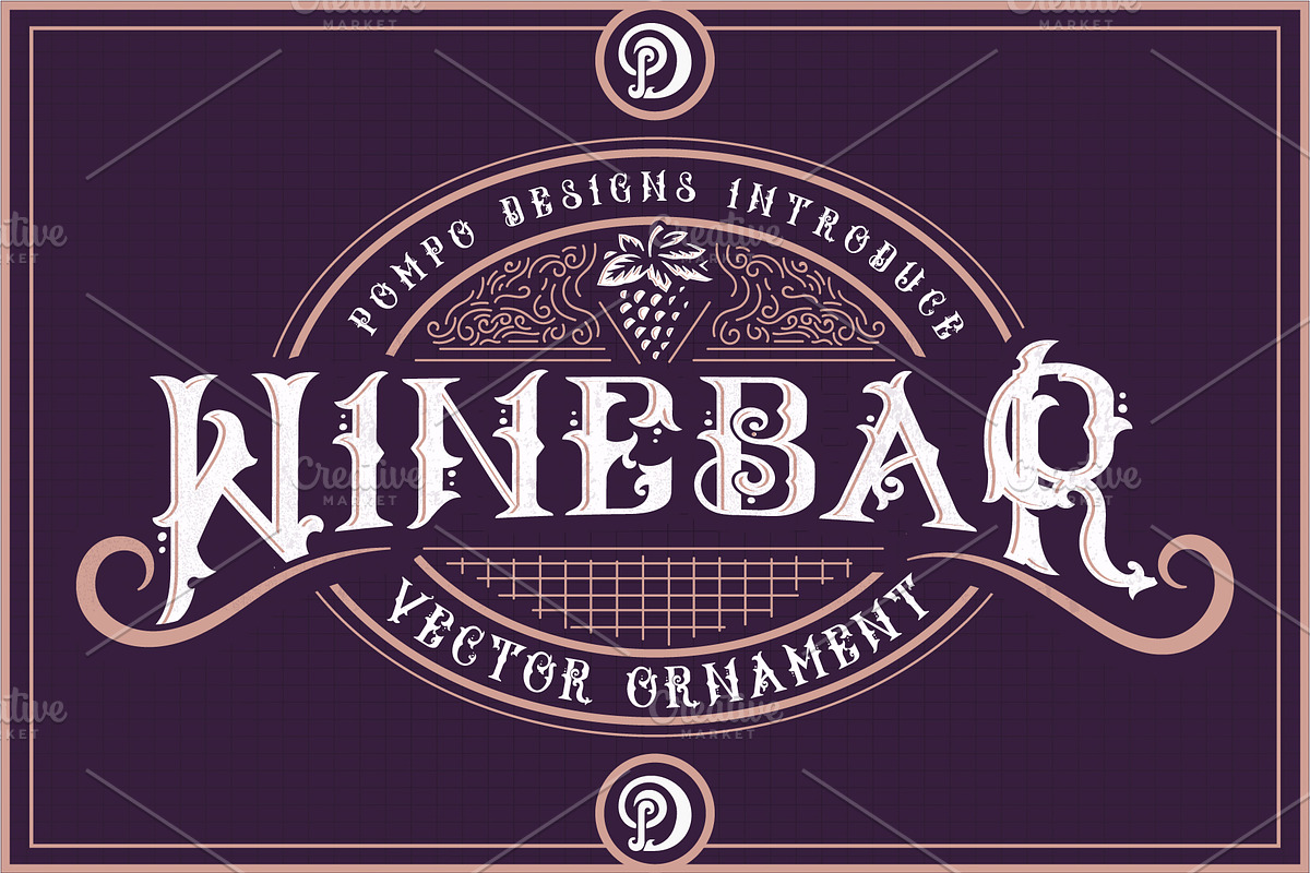 Alphabeer Typeface+Ornament, a Serif Font by PompoCo (Photo 2 of 6)