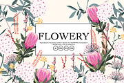 FLOWERY, a Pattern Graphic by MSNTY STUDIOX (Thumbnail 1 of 16)