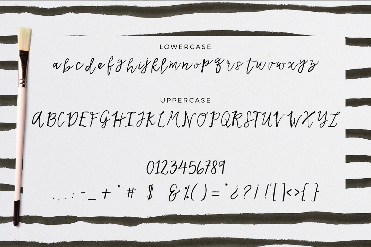 Kata!- cursive handmade font preview 2