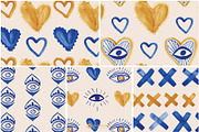 Beach House Watercolor Patterns, a Pattern Graphic by Youandigraphics (Thumbnail 15 of 19)