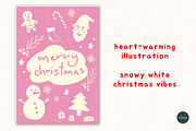 Snowy Christmas Doodles Printables, a Card Template by Clairee Design Studio (Thumbnail 2 of 5)