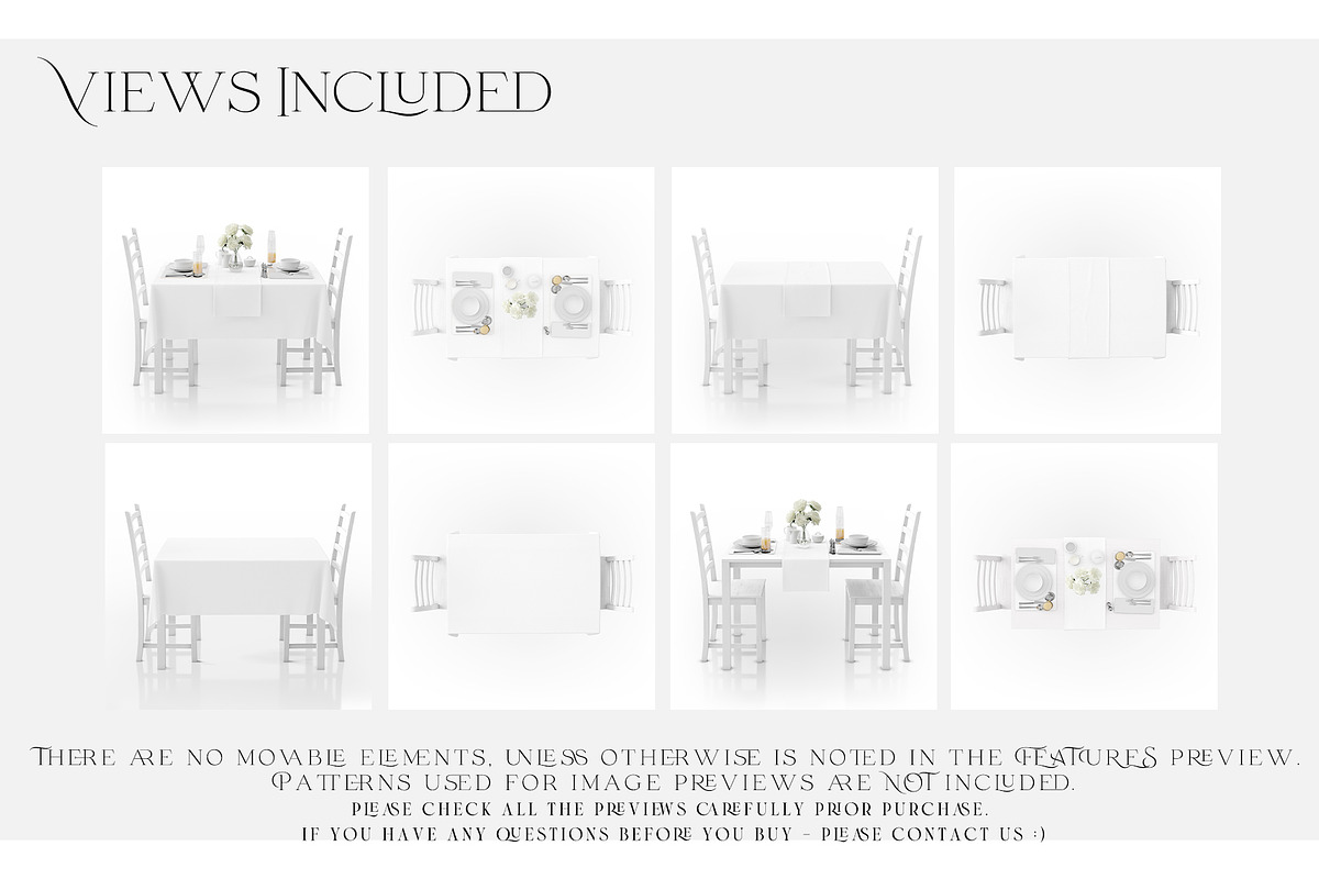 Tablecloth & Table Runner Mockups, a Household Mockup by mock-ups (Photo 2 of 21)
