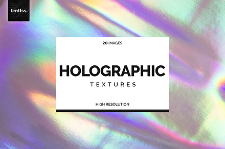 20 Holographic Textures, a Texture Graphic by Limitless Design