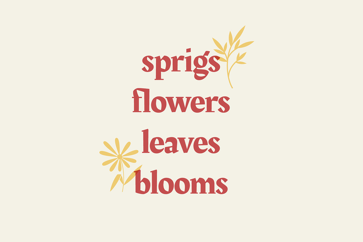 SPRIG: 40 Vector Wildflower Elements, an Object Graphic by Elevens (Photo 3 of 6)