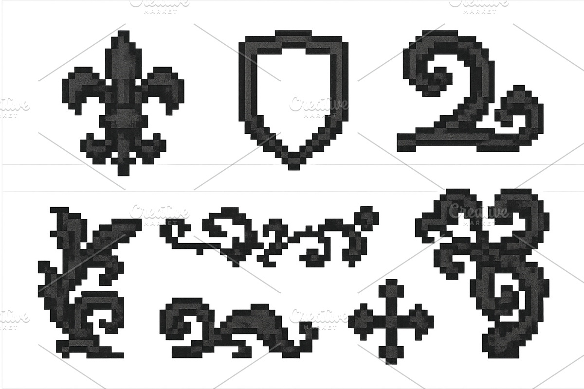 Detailed black and white pixel art, an Illustration by ZinetroN