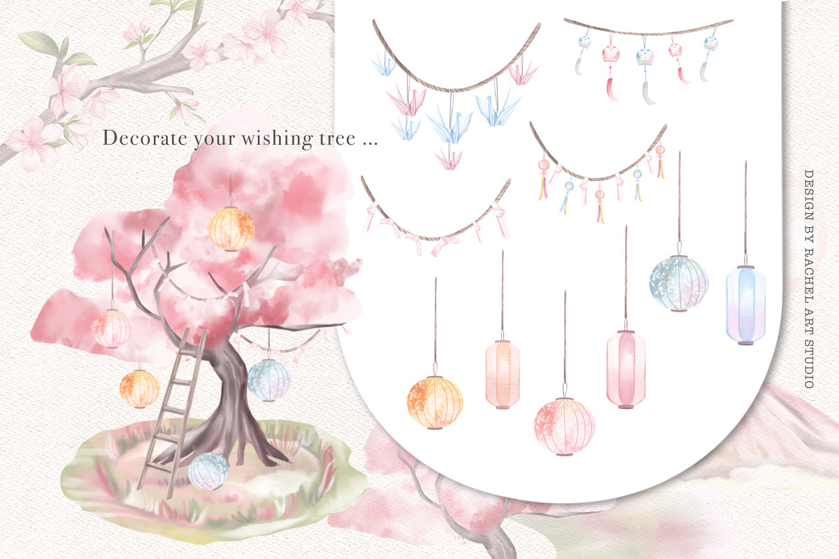 When Cherry Blossom Blooms, a Seasonal Illustration by Rachel Art Studio (Photo 6 of 10)