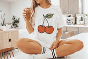 Trendy Cherry Retro Aesthetic, an Illustration by SharpMarketplace (Thumbnail 9 of 9)