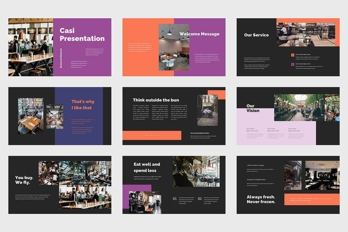 Casi : Food Business Google Slides, a Presentation Template by Punkl Camp (Photo 6 of 9)