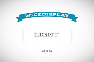 WideDisplay Light, a Slab Serif Font by Gaslight