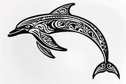 Tribal Dolphin Laser Cut Bundle, a Graphic by balal (Thumbnail 3 of 16)