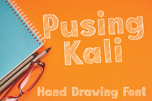 Pusing Kali | Sketch Style Font
