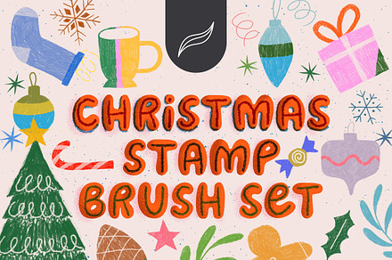 Procreate Christmas Stamp Brush 31x