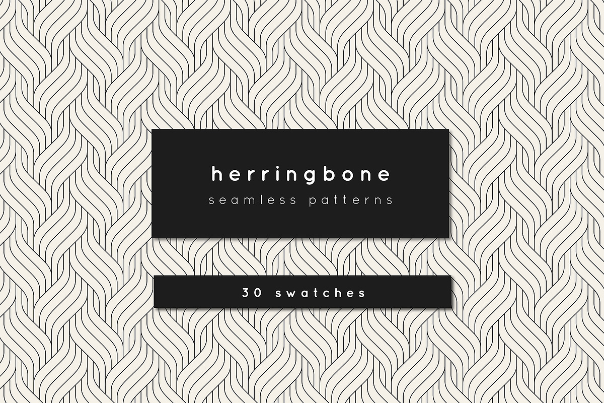 Herringbone Seamless Patterns Set, a Pattern Graphic by Curly_Pat (Photo 1 of 9)