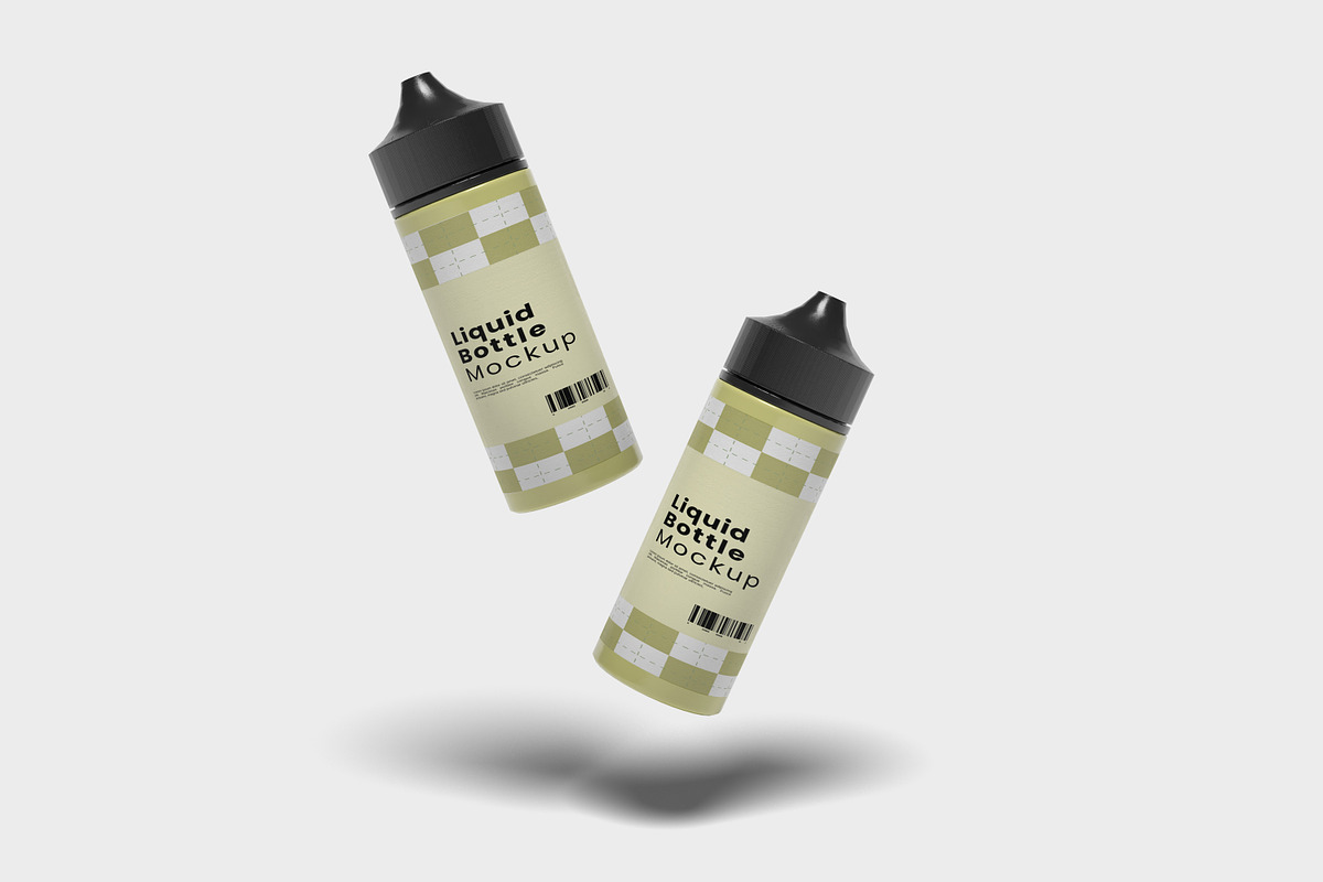 Liquid Bottle Mockup, a Merchandise Mockup by ulfatunnazira (Photo 5 of 6)