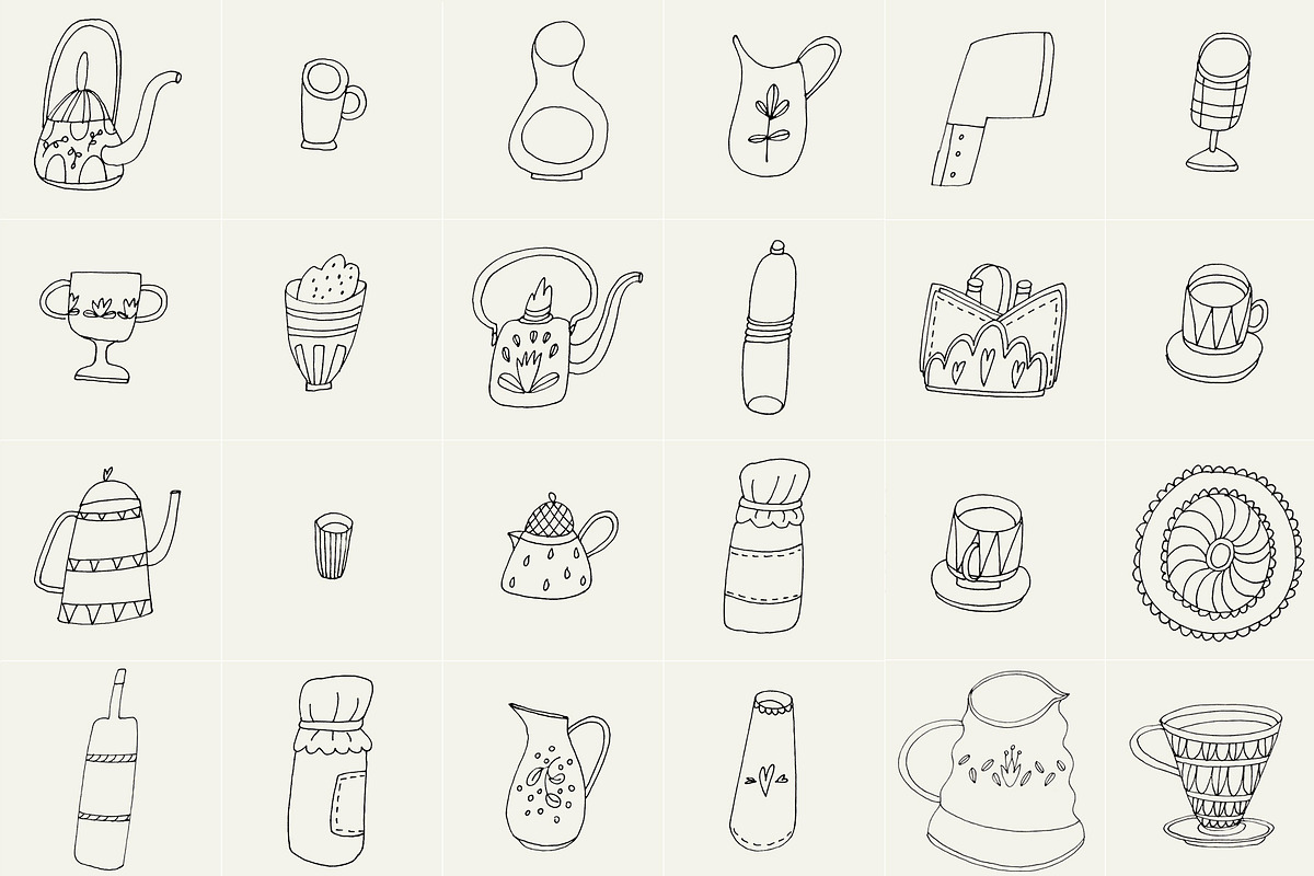 82 Hand Drawn Logo Elements PSD, an Object Graphic by Sasha Mitkalova (Photo 2 of 5)