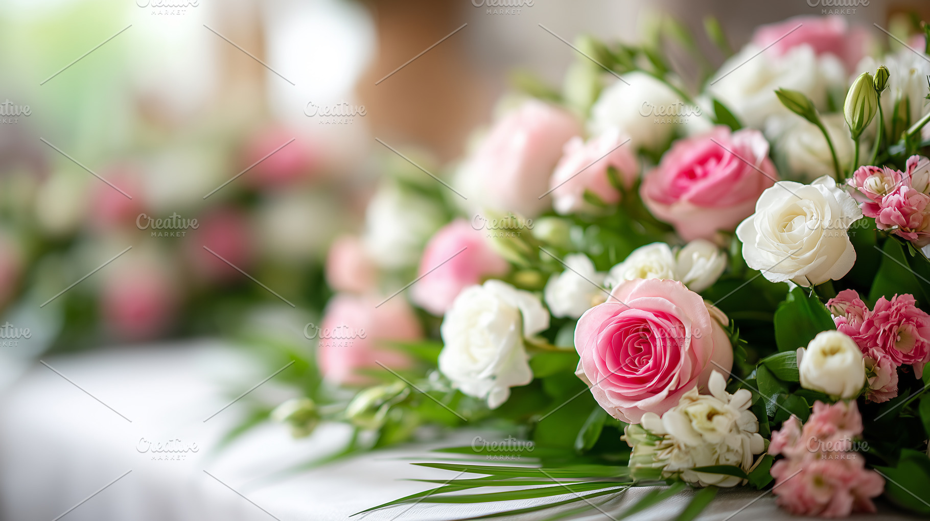 Beautiful bouquet of pink and white, a Nature Photo by MistyDay