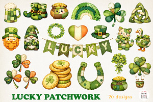 St. Patrick’s Day Patch Work PNG