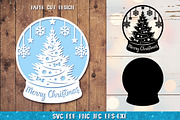 Snow Globe Papercut Bundle SVG, a Graphic by Digital_Craftyfox (Thumbnail 9 of 15)