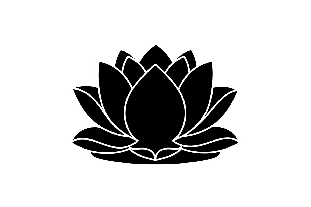 Lotus Flower Silhouette Vector Bundl, an Illustration by Creativeshirt (Photo 5 of 51)
