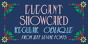 Elegant Showcard JNL, a Serif Font by Jeff Levine Fonts (Thumbnail 1 of 5)