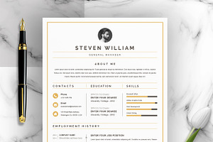 Clean Resume / CV With Cover Letter