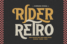 Retro Rider - Branding Logo Font