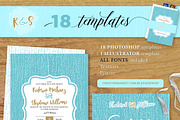 BIG BUNDLE for Templett & Corjl, a Script Font by Blessed Print (Thumbnail 14 of 58)