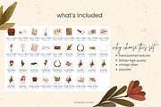 Vintage Girl Clipart. Dark Academia, an Illustration by Heartwarming Art (Thumbnail 9 of 10)