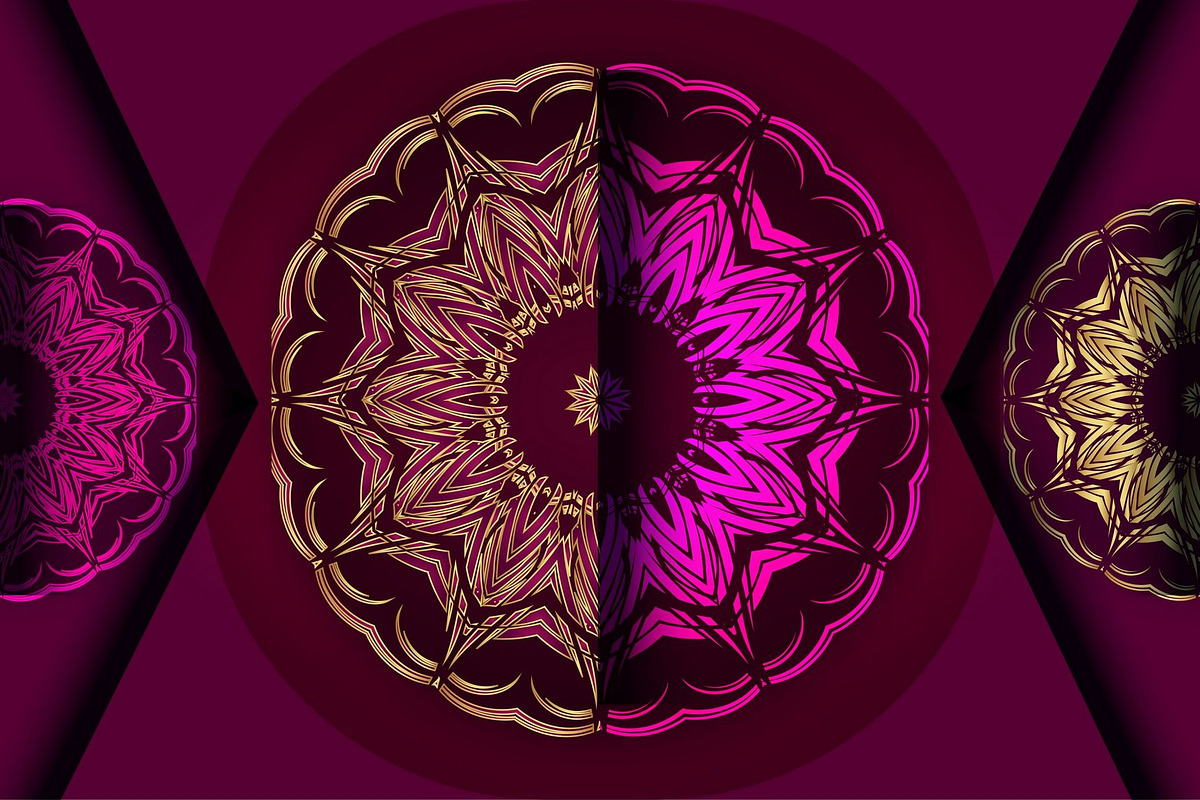Mandala Vector Pattern Graphics Pack, a Background Graphic by NJ Himel (Photo 41 of 91)