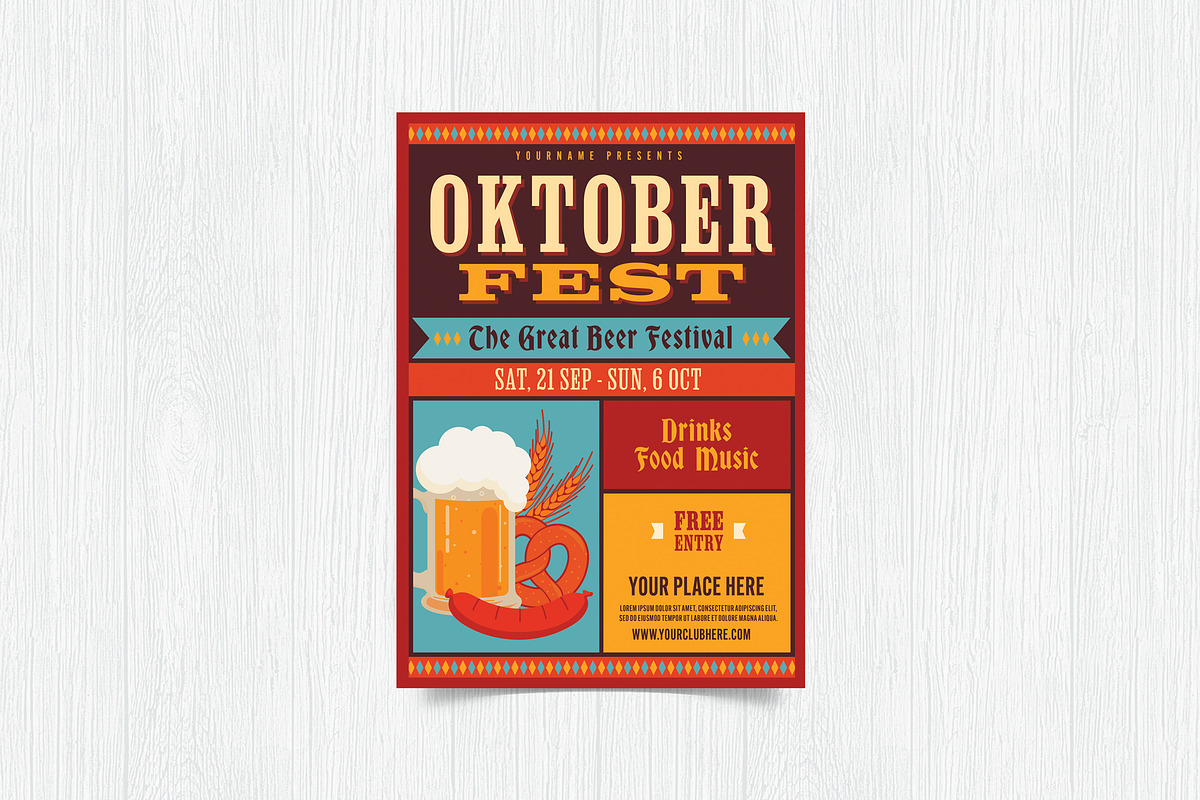 Oktoberfest Flyer, a Flyer Template by DesignWorkz