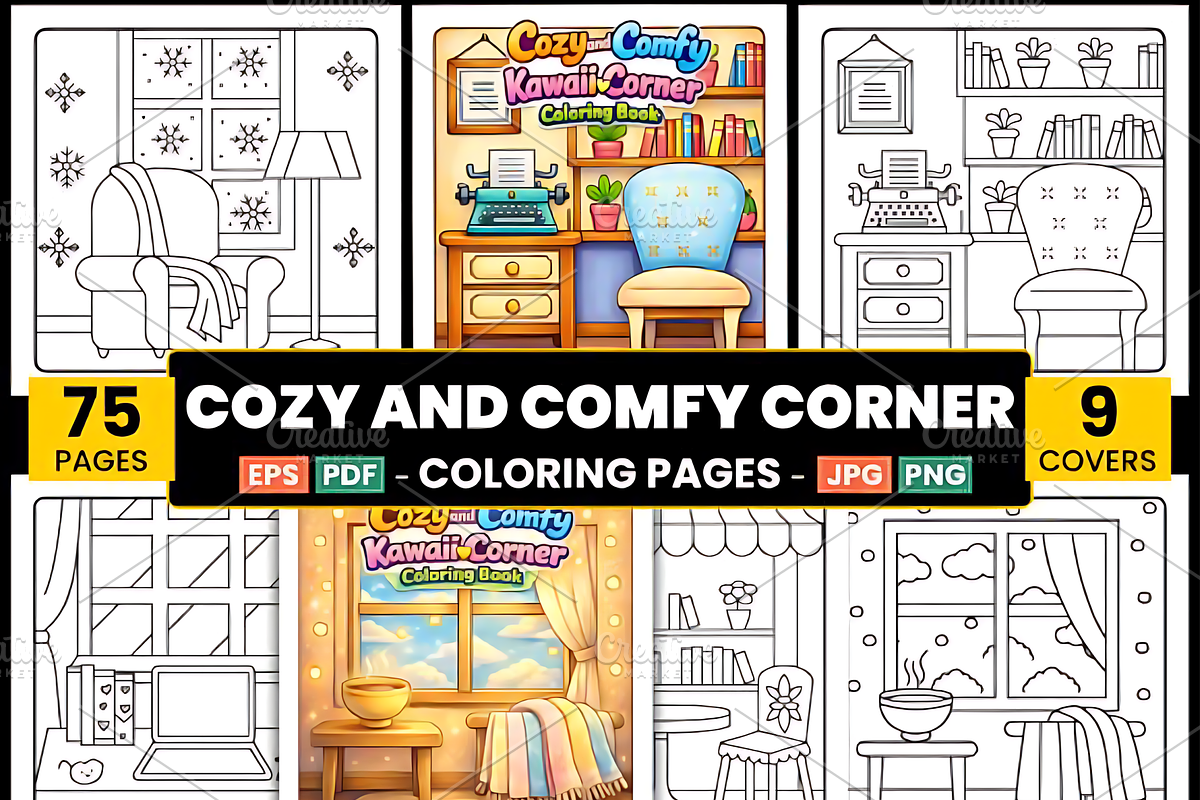 Cozy and Comfy Corner, a Decorative Illustration by Design Station (Photo 1 of 3)