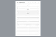 Online Marketing Planner Sheets, a Stationery Template by shahsoft (Thumbnail 2 of 4)