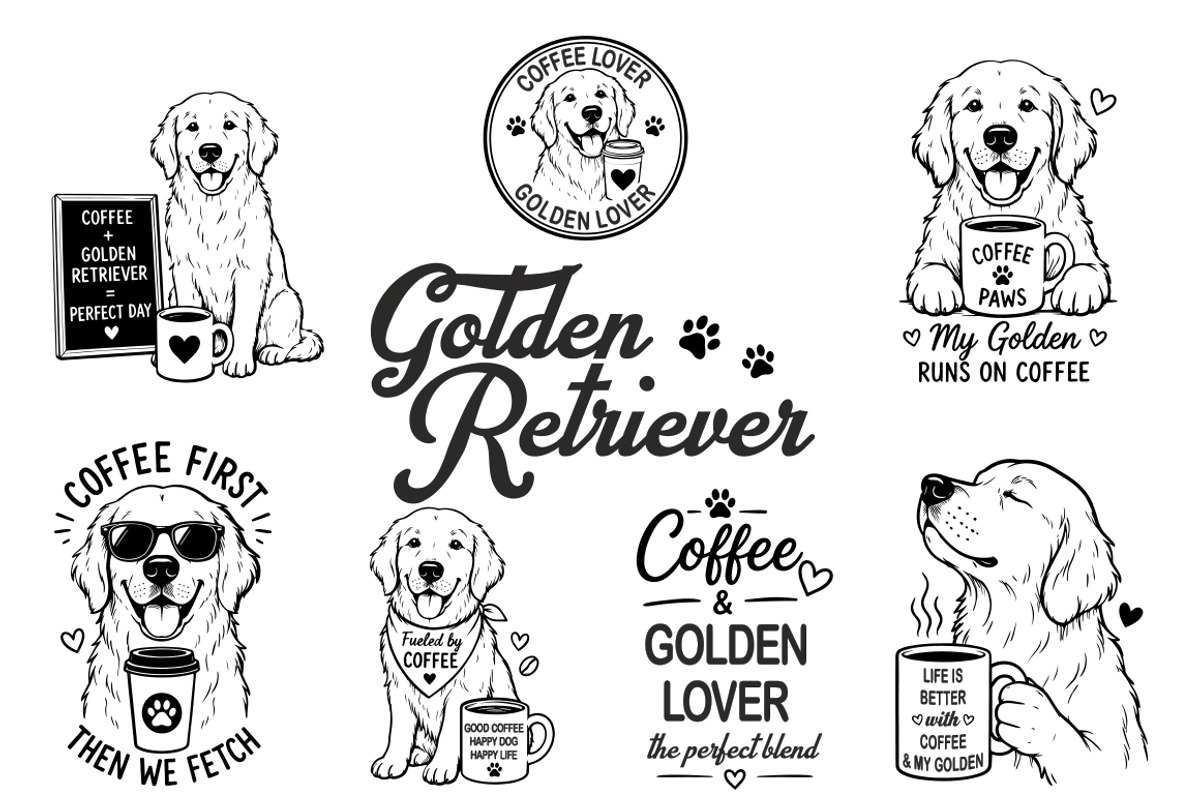 Dog breed coffee lover svg bundle, an Animal Illustration by FITALARTSNEDIGI (Photo 5 of 8)