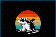 Cool Shark In Sunglasses Funny Shark, a Graphic by Creativeusart (Thumbnail 2 of 4)