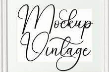 Mockup Vintage | Script Font