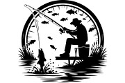 Fishing Vector Scene Bundle, an Object Graphic by jahid234 (Thumbnail 7 of 13)
