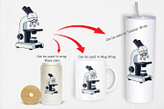 Lab Microscope Clipart, a Graphic by Artnoy (Thumbnail 4 of 5)